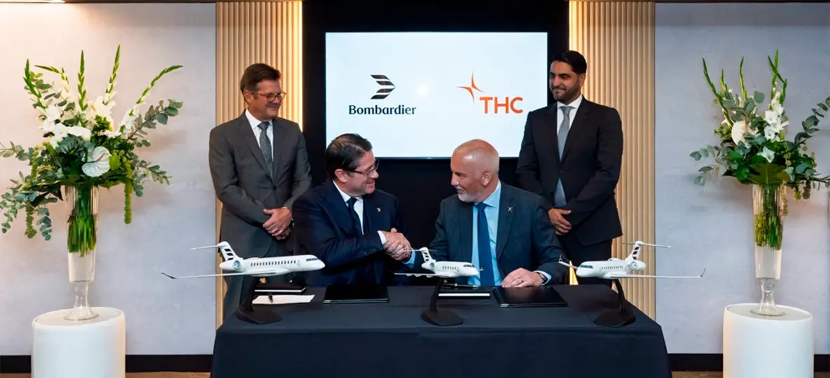 The Helicopter Company signs Letter of Intent with Bombardier to buy as many as 60 business jets